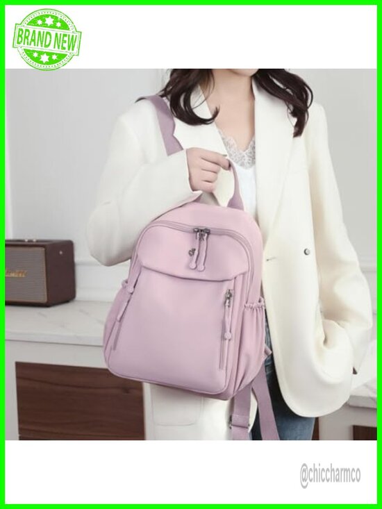 Mini Anti Theft Backpack Women Nylon Lightweight Daypack College Casual main image 2
